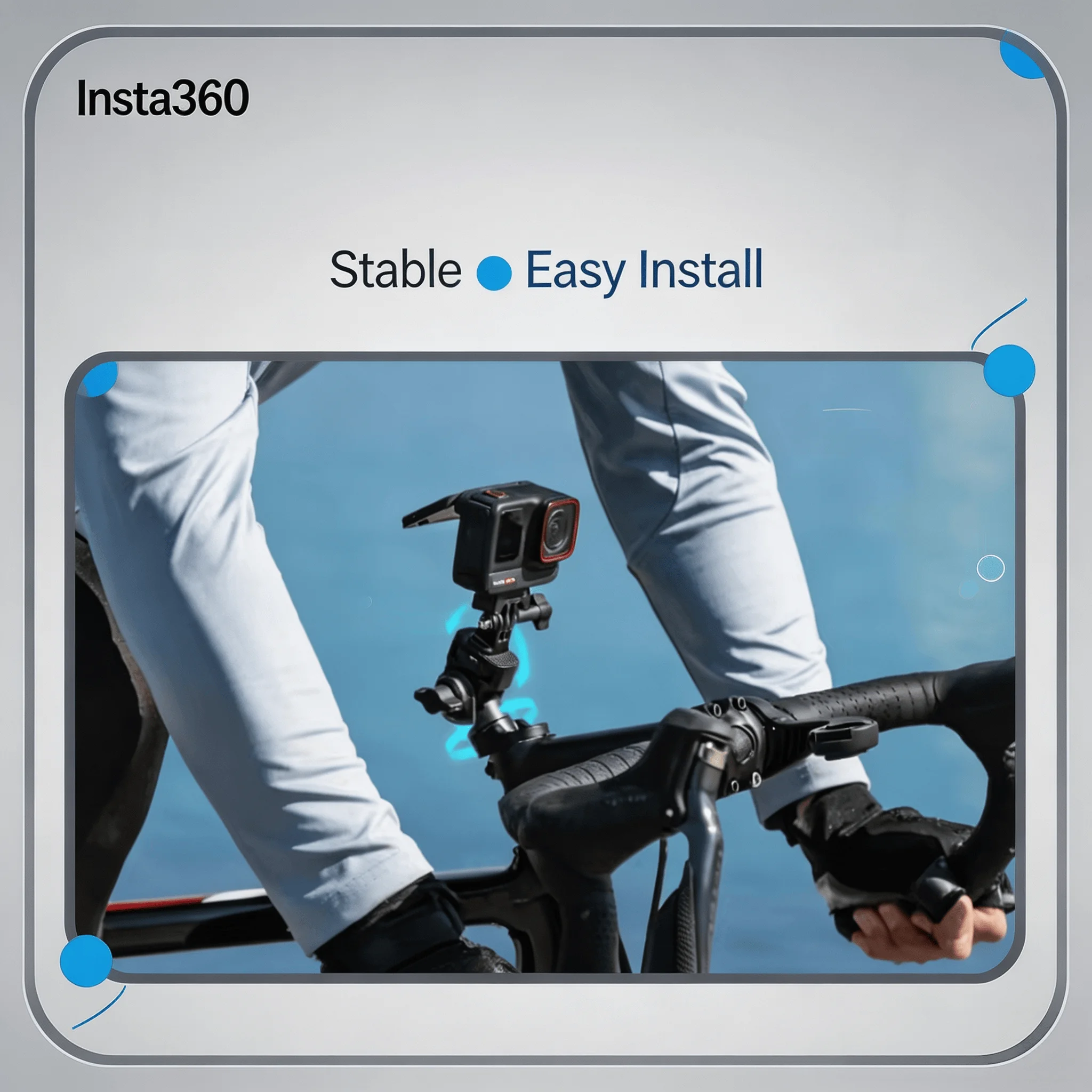 Bike Headset Cap 28.6mm Camera Mount for Insta360 X6 X5 X4 Air GO Ultra Ace Pro 2 Cycling POV Outdoor Vlog Shooting Accessories