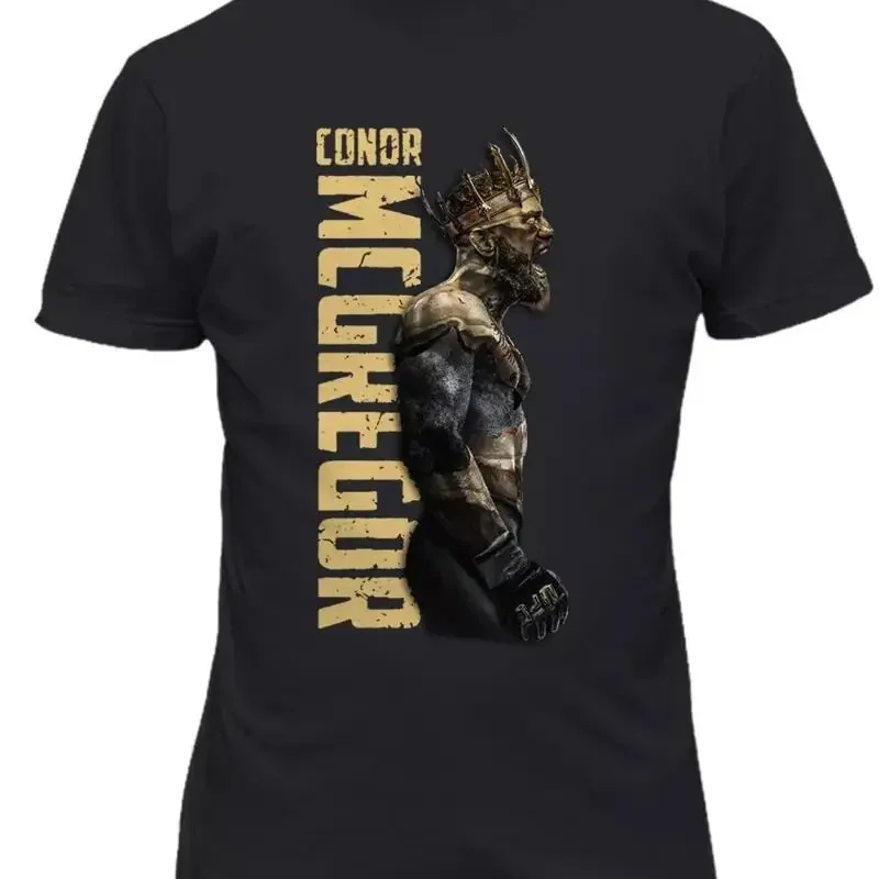 Conor Mcgregor The King Mens Youth T Shirt Black Cotton S 345Xl