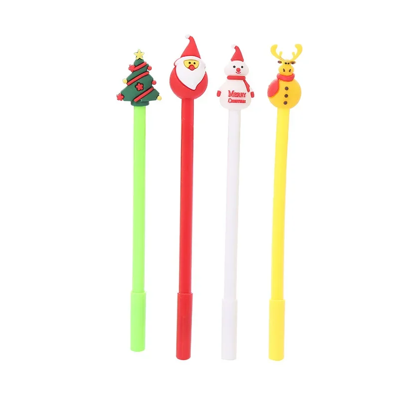 

20PCS Christmas Gel Pens Creative Student Gift Cute Cartoon Elk Office Stationery Christmas Pens Kawaii School Supplies