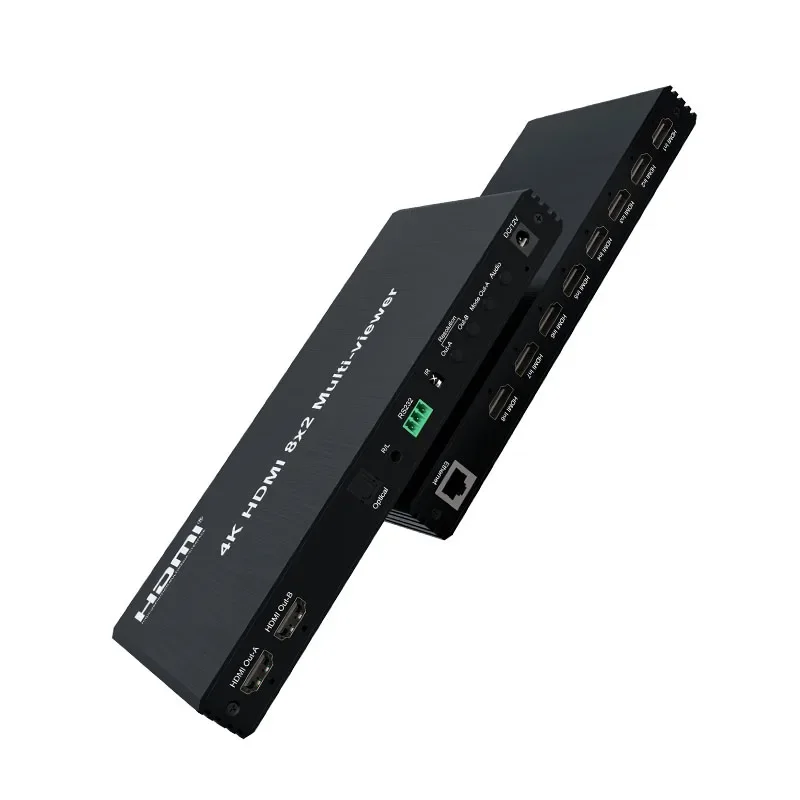 HDMI 8x2  4K HDMI  8 เข้า 2 ออก รองรับ PIP และคำบรรยาย มีสินค้าในสต็อก