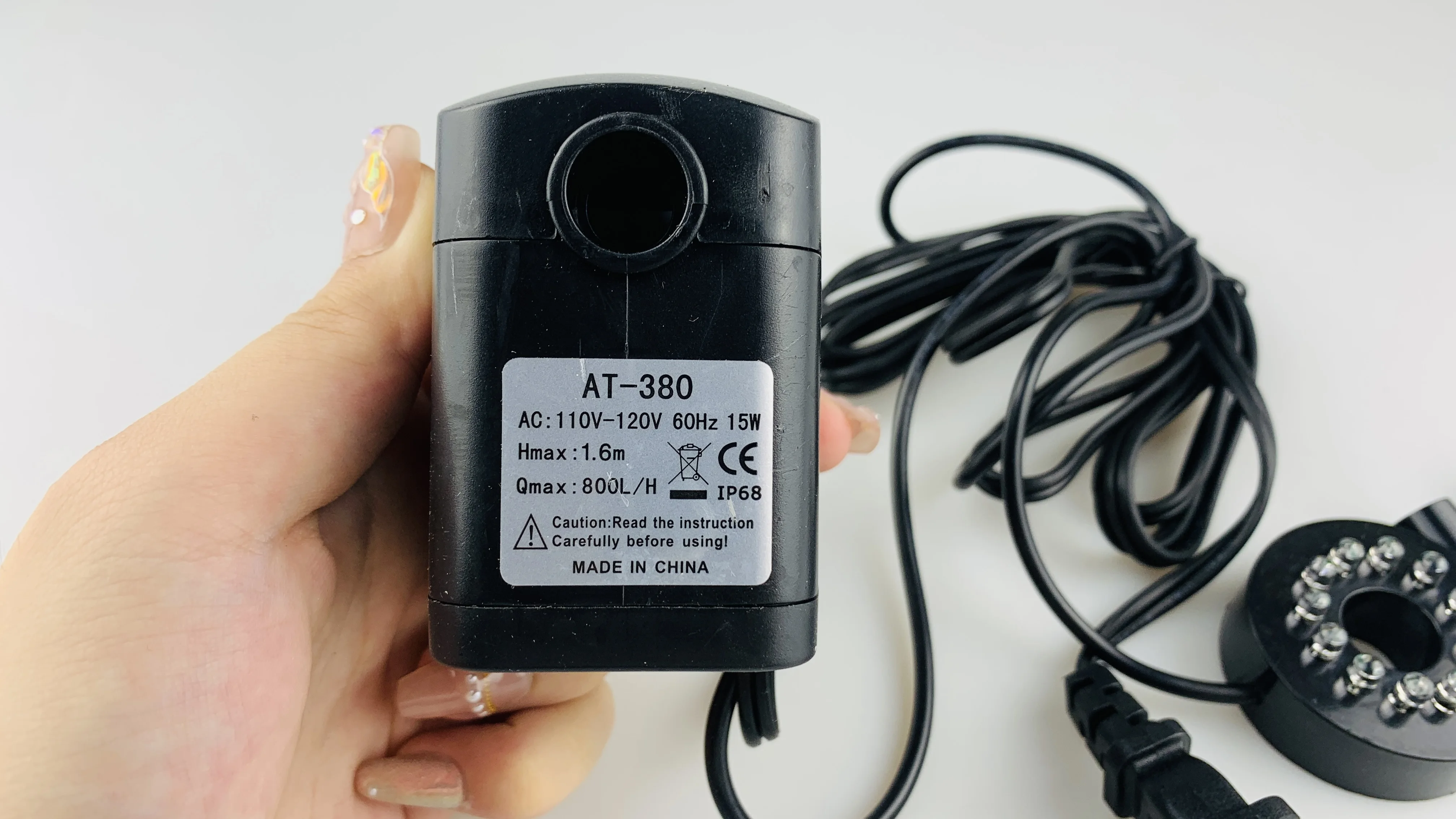 15W-12led Color Light Pool Fountain Mini Submersible Pump