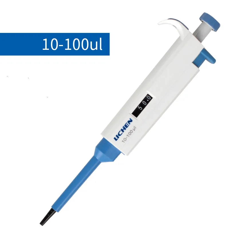 Micro Pipette Adjustable Large Capacity Sample Adding and Discharging Gun Single Channel Pipette Gun Suction Head