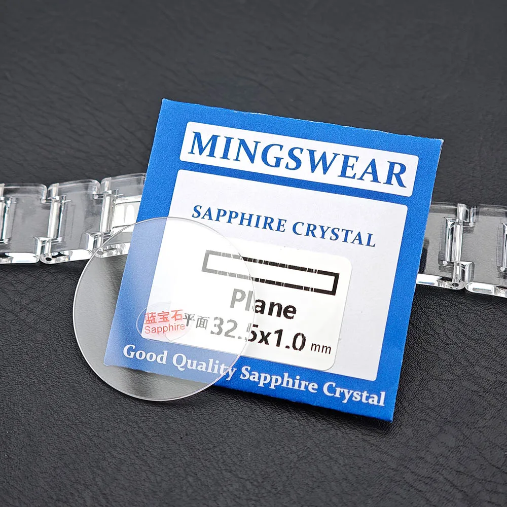 24-41mm Circular Flat Sapphire Watch Glass, 1.0/1.2/1.5/2.0/2.5/3.0mm Thickness High Transparent Crystal Watch Replacement Parts