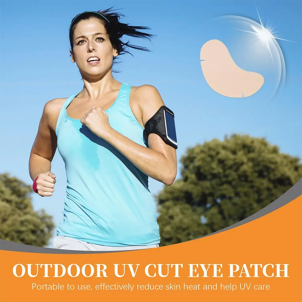 Cooling UV Protection Eye Patches & Nose Sunscreen Stickers Sun Block Under-Eye Care For Outdoor Activities