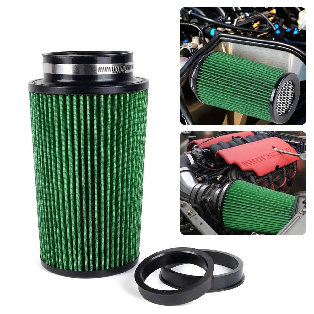 RASTP-3" 3,5" 4" Rennwagen High Flow Kaltlufteinlassluftfilter Drei Größen Konische waschbare Luftfilter 10,6" hoch OFI141 – Detail 23