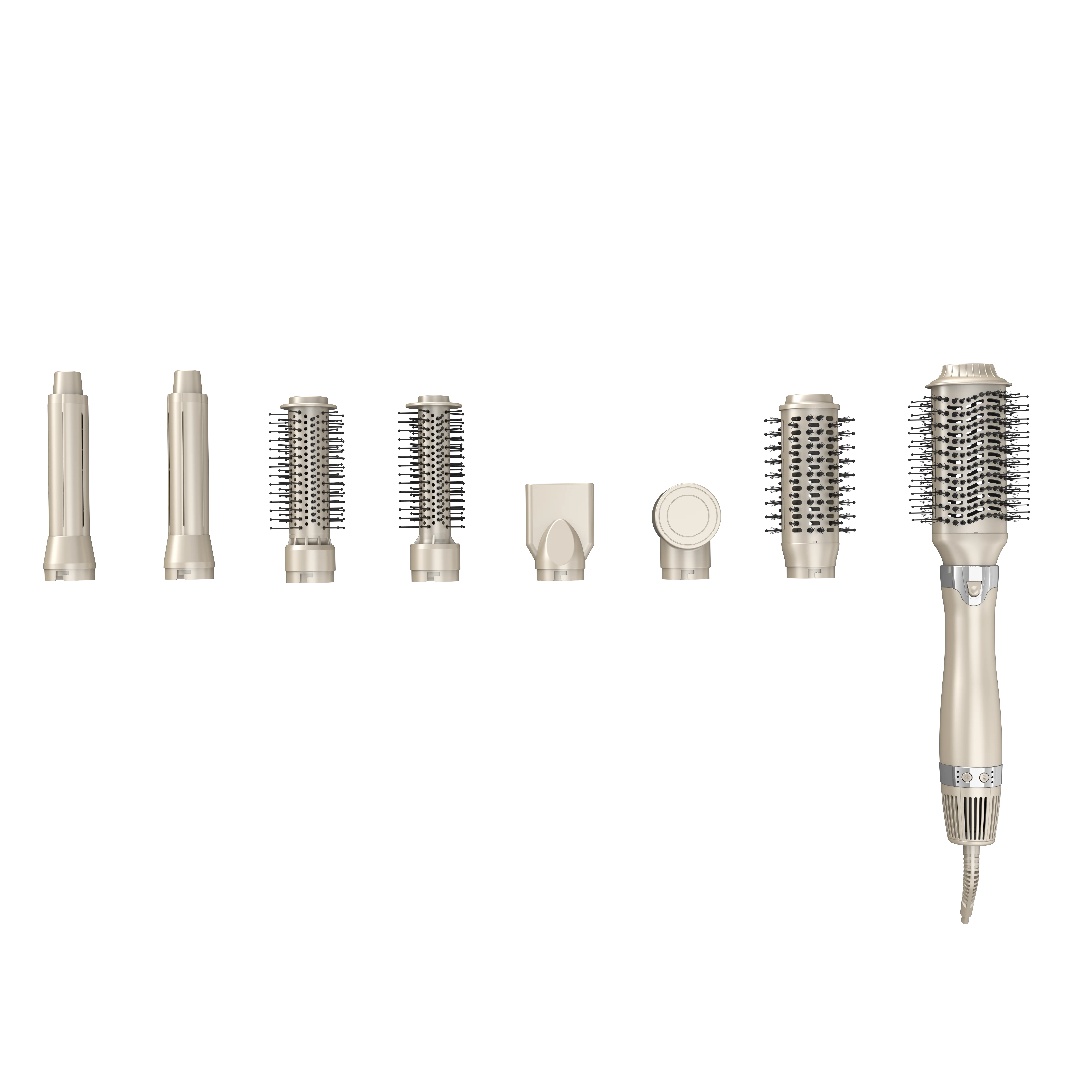 

SMET 8 in 1 One-Step Hot Air Brush Detachable Hair Dryer Styler With Volumizer and Dryer Brush Hair Styling Tool