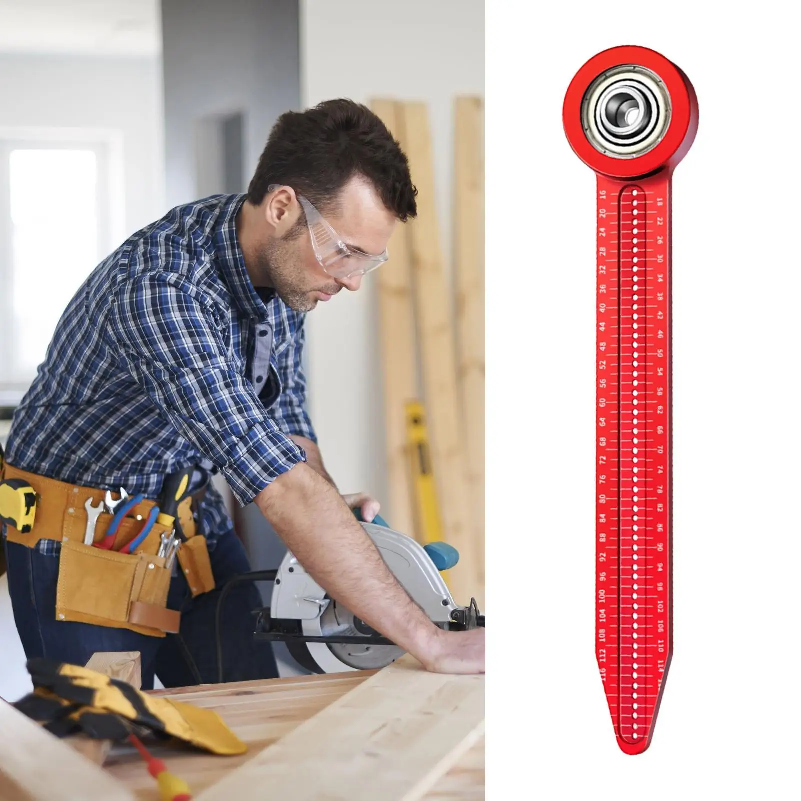 Compass Scriber Small Portable Precision Marking Gauge Circle Drawing Woodworking Compass For Architect Woodworker Construction