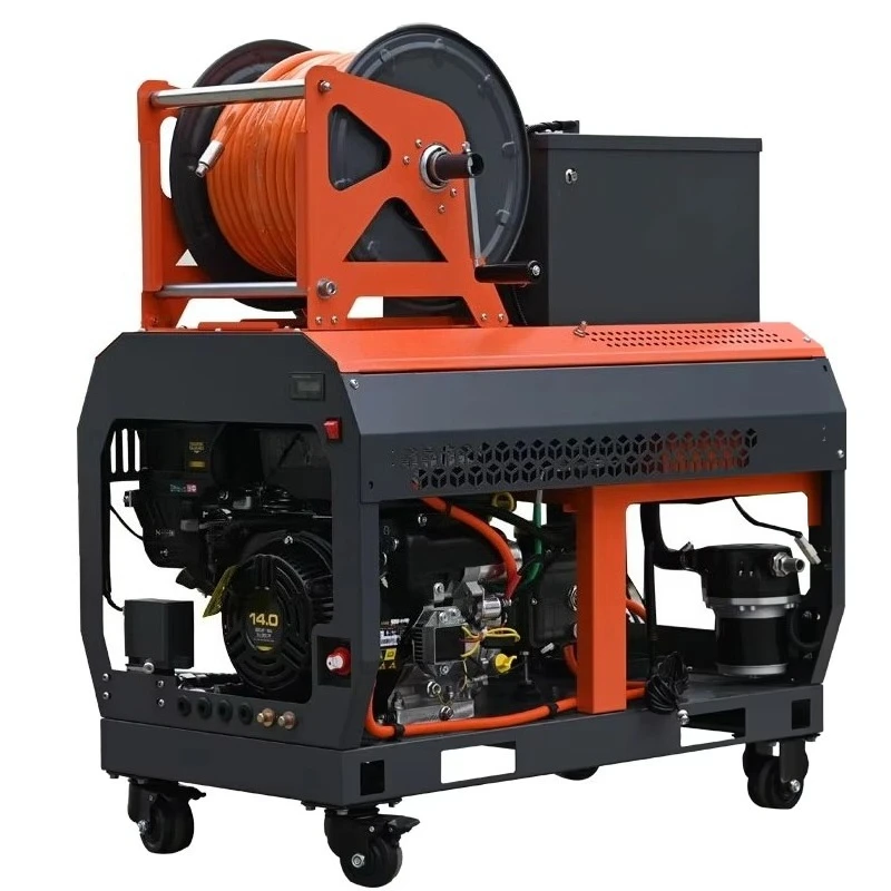 AMJET 4350psi4gpm Sewer Jetter 60L Water tank Sewer Pipe Cleaner Machine Sewer Drain Cleaner 8in for Home Plumbing Unblocking.