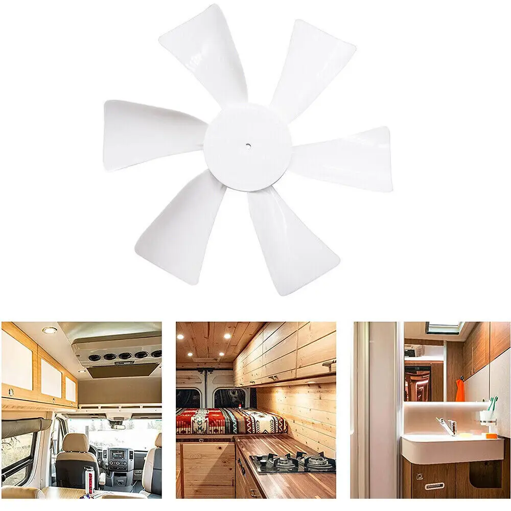 1pcs Exhaust Fan Blade Vent Motor 12V With 4mm/0.15inch D Shaft For Home Car Bathroom Mobile RV