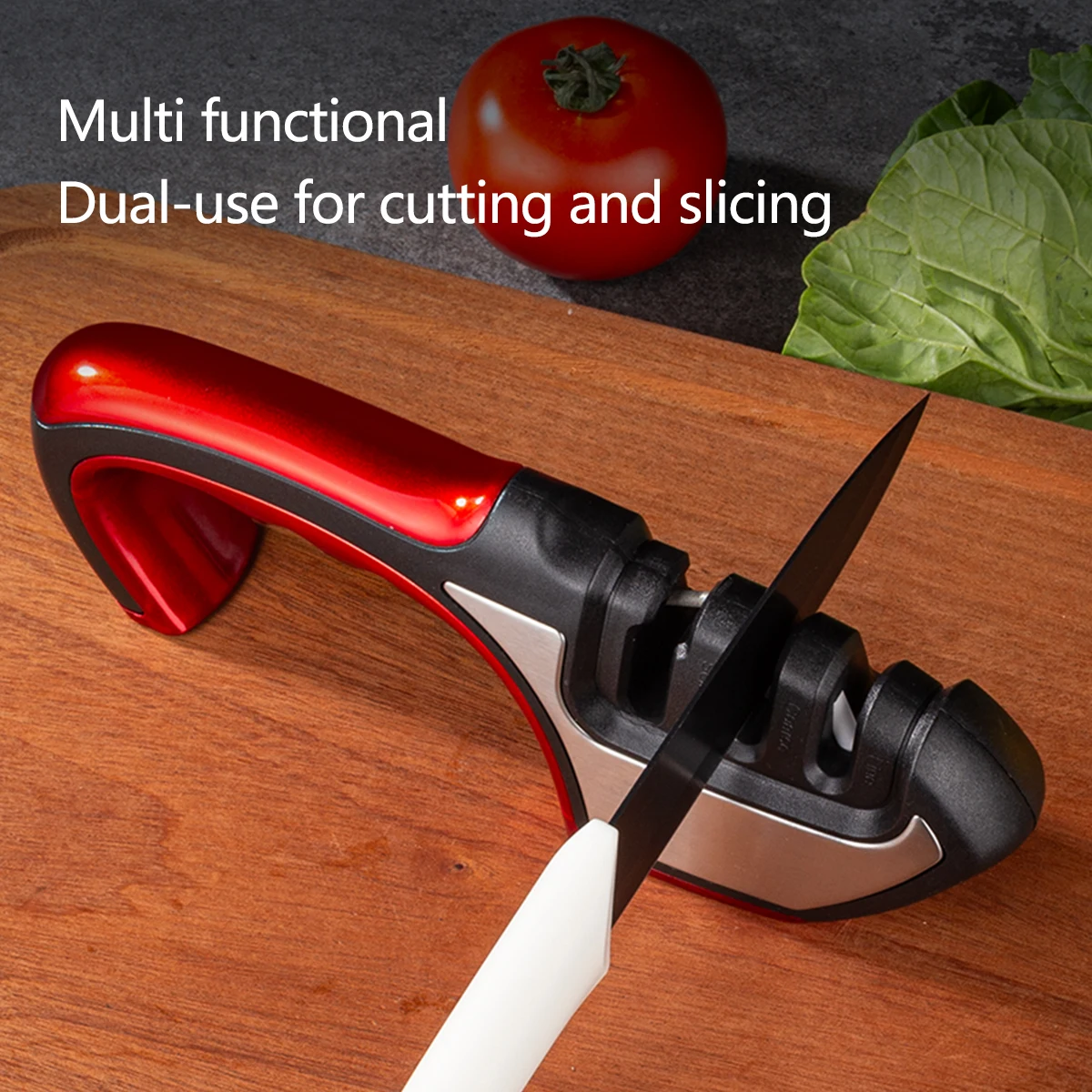 

Точилка для ножей для дома и улицы, кухонный многофункциональный ручной инструмент для быстрой и простой заточки ножей, портативная точилка