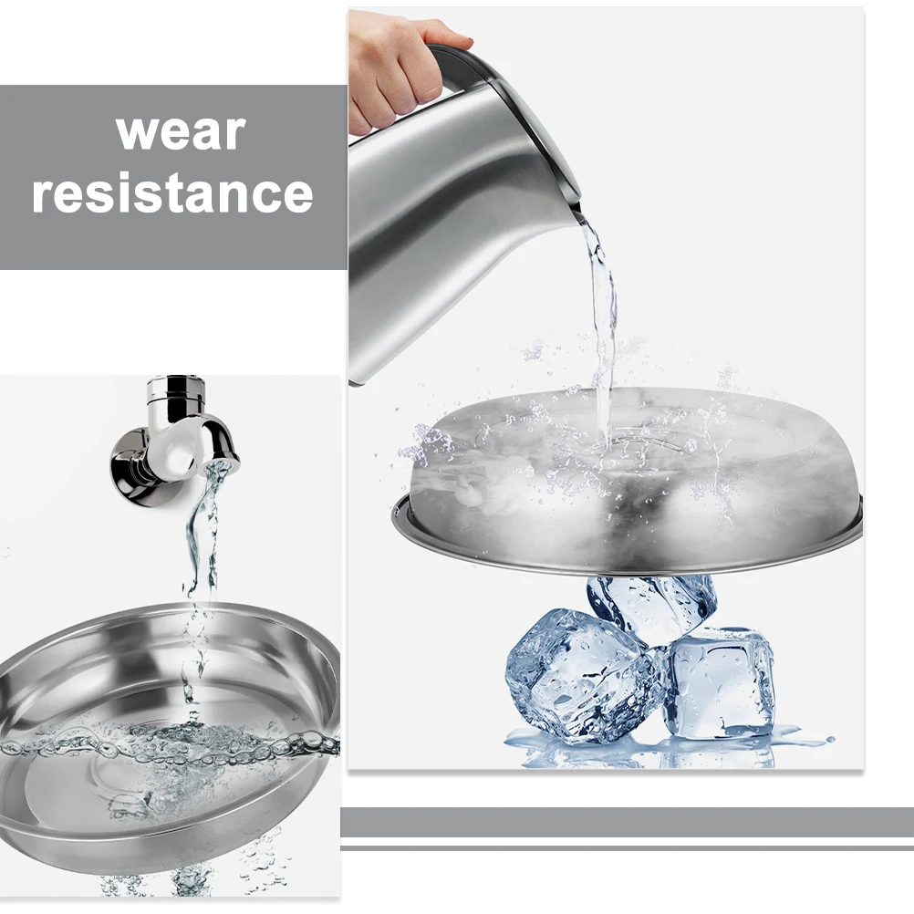 

3Pcs 20CM Steel Food Cover Anti Food Protecting Dome Cover Splashing Steak Dome Covers Kitchen Accessories Restaurant