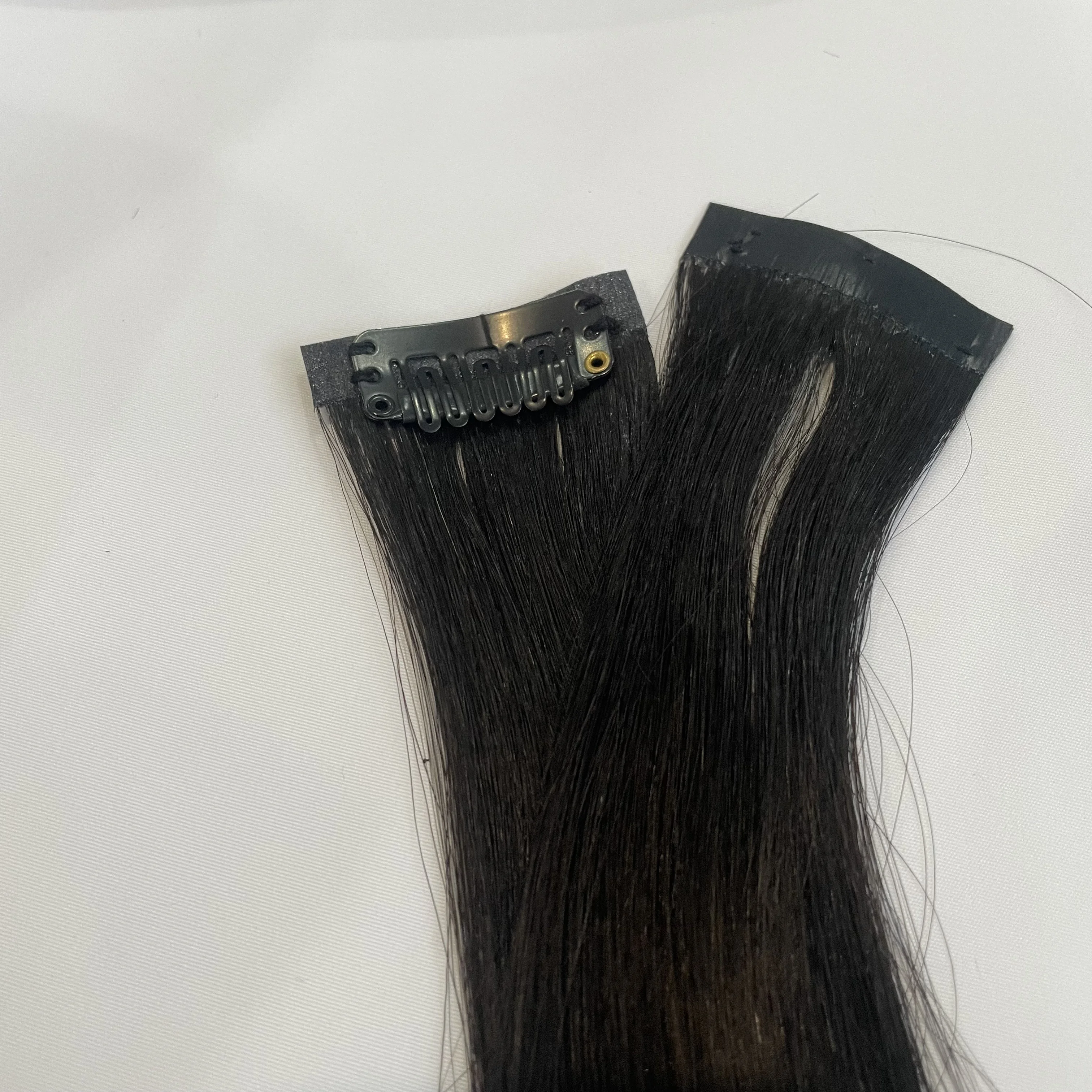 Wholesale Raw Indian Clips In Best Quality Human Hair Vendor Easy To Wear Pu Seamless Clip In Hair Extensions Natural Color