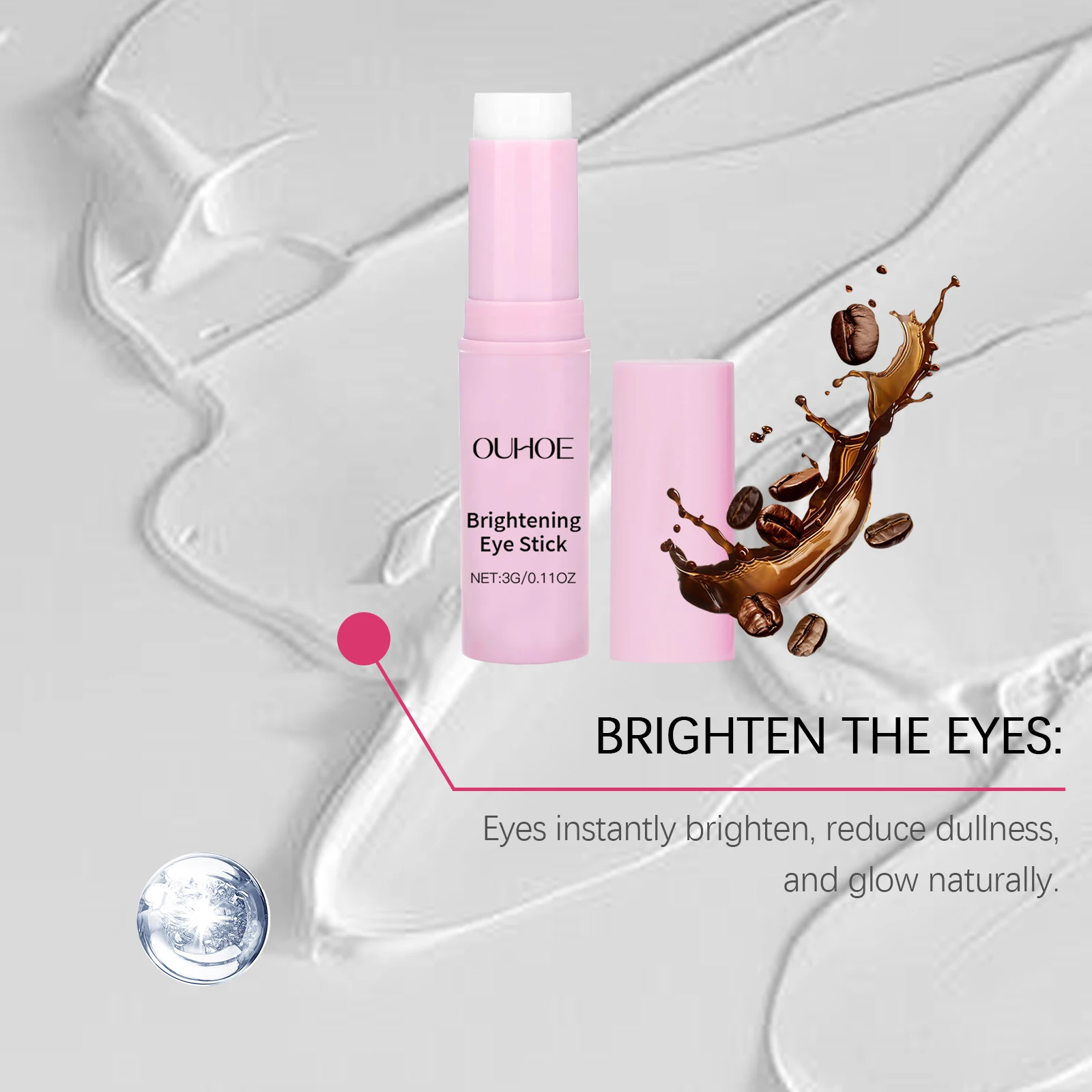 Crème éclaircissante pour les yeux bâton éclaircissant les ridules estompe les cernes sacs raffermissant hydratant crème hydratante pour les yeux