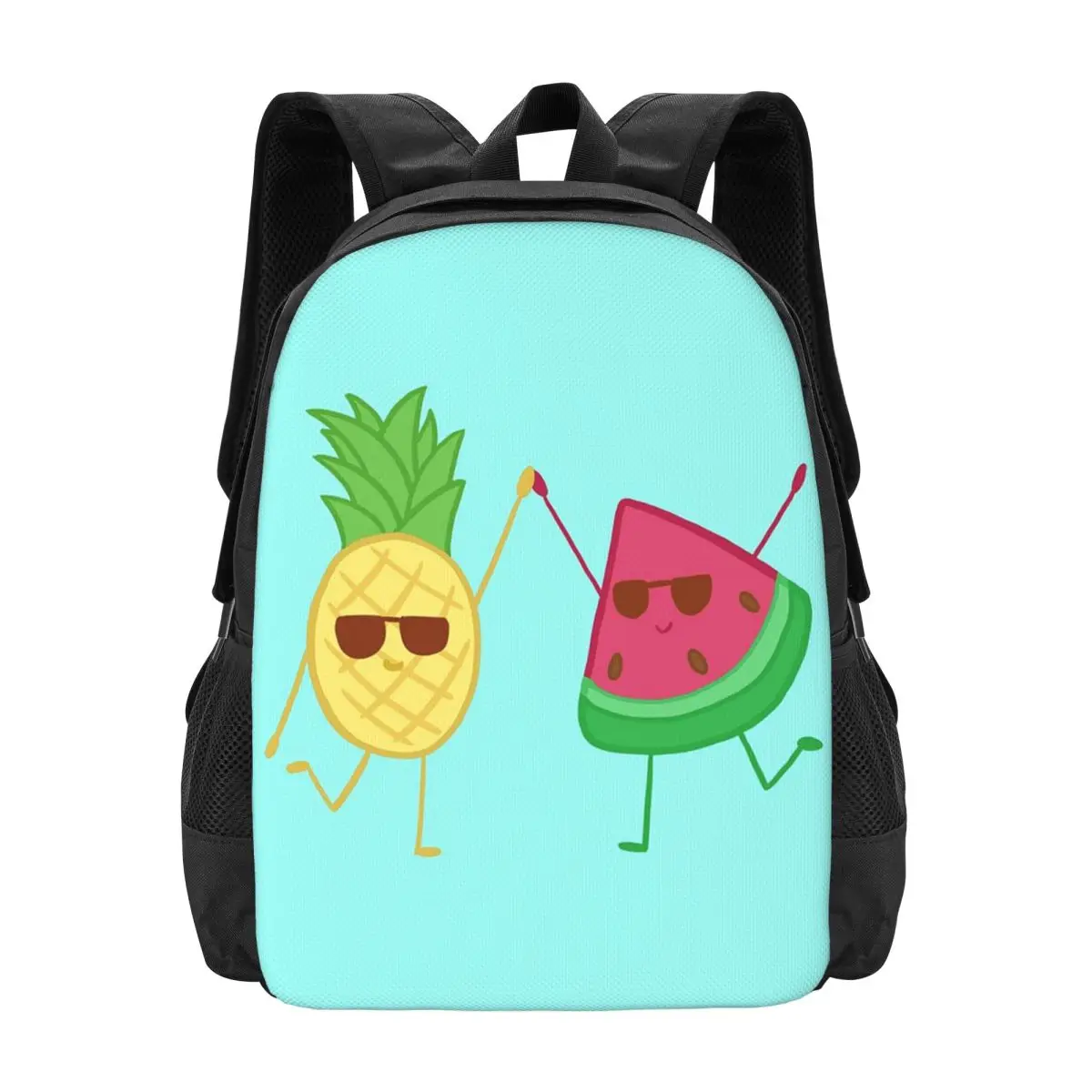 

Summer Fruit Friends Backpack Hot Sale Daypack Large Capacity Boys Girls BookBag School Bag Shoulder Bags for Men Women