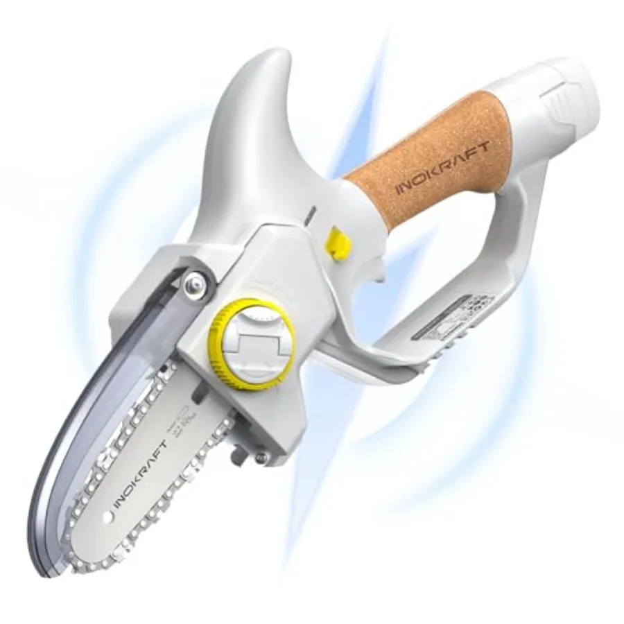 

Бесщеточная 4-дюймовая аккумуляторная мини-пила, портативная ручная модель для обрезки деревьев в дворе и саду, с 2 аккумуляторами