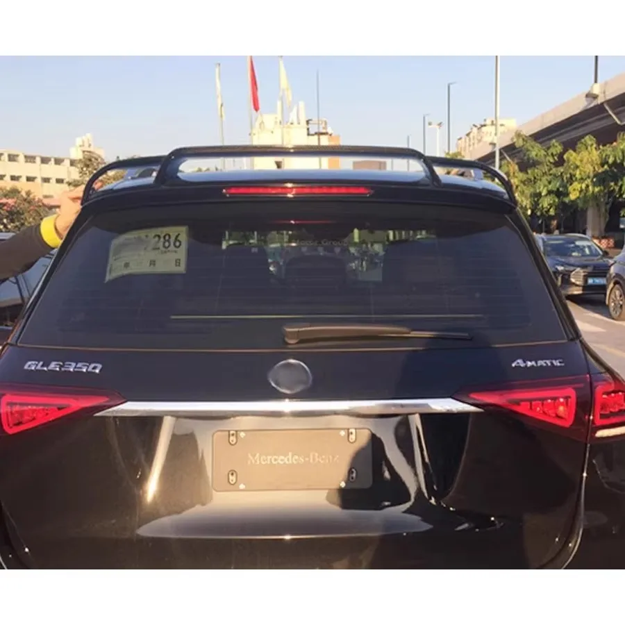 For Mercedes Benz GLE Class W167 GLE350 450 2021+ Carbon Fiber Tail fins Rear Spoiler Duckbill Car Wing Retrofit the rear wing