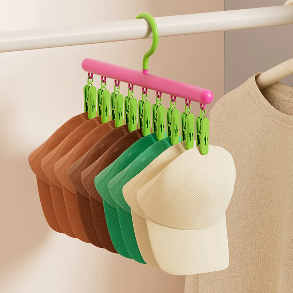 

Hat Hanger With Clip Anti-corrosion Waterproof Rustproof For Hanging Neckties Scarves