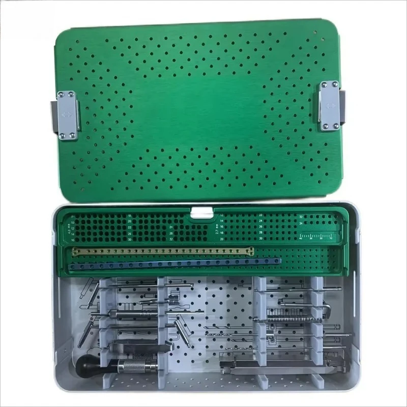 

Gold 4.0mm Titanium Locking Plate Instrument Kit Veterinary Orthopedic Implant Surgical Instruments for Small Animal