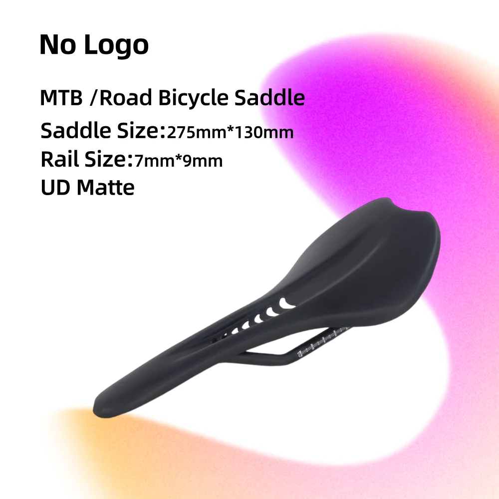 

No Logo Full Carbon Fiber Lightweight Road /MTB Bike Saddle 7x9 Cycling Parts Matte Black