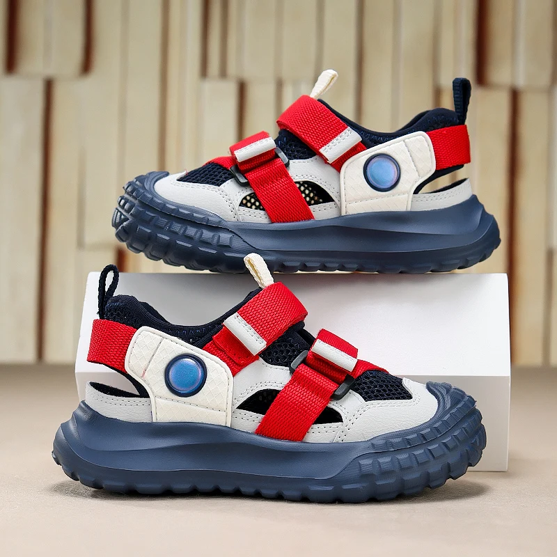 Fashion Children Outdoor Shoes Boy Barefoot Sneaker Breathable Mesh Kids Casual Sneaker Water Sports Sandals for Boy