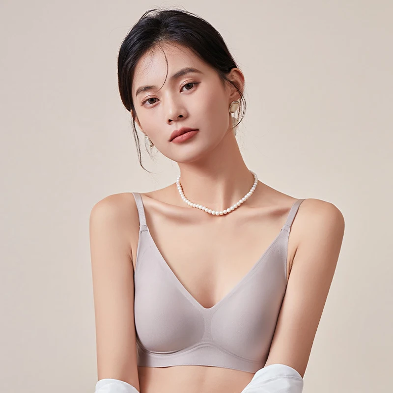 Sexy Mulberry Silk Wireless Bra Comfortable Cool Touch Natural Silk Bralette Luxury Lingerie for Women