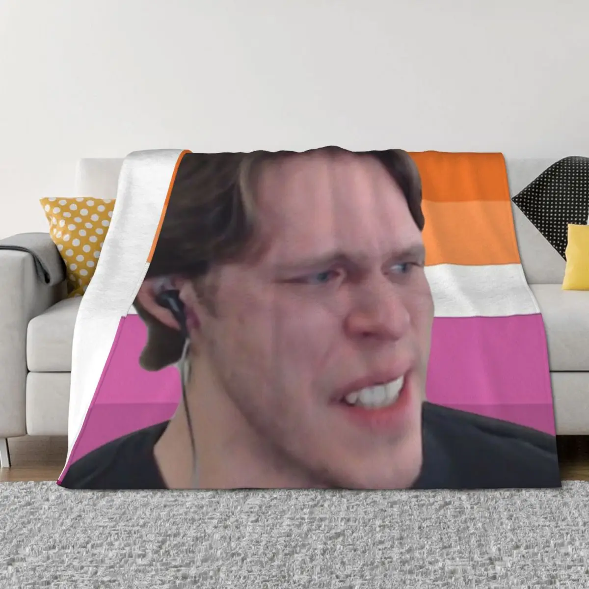 

Jerma985 Throw Blanket Bed Fashionable Hairy sofa bed Bed covers Blankets