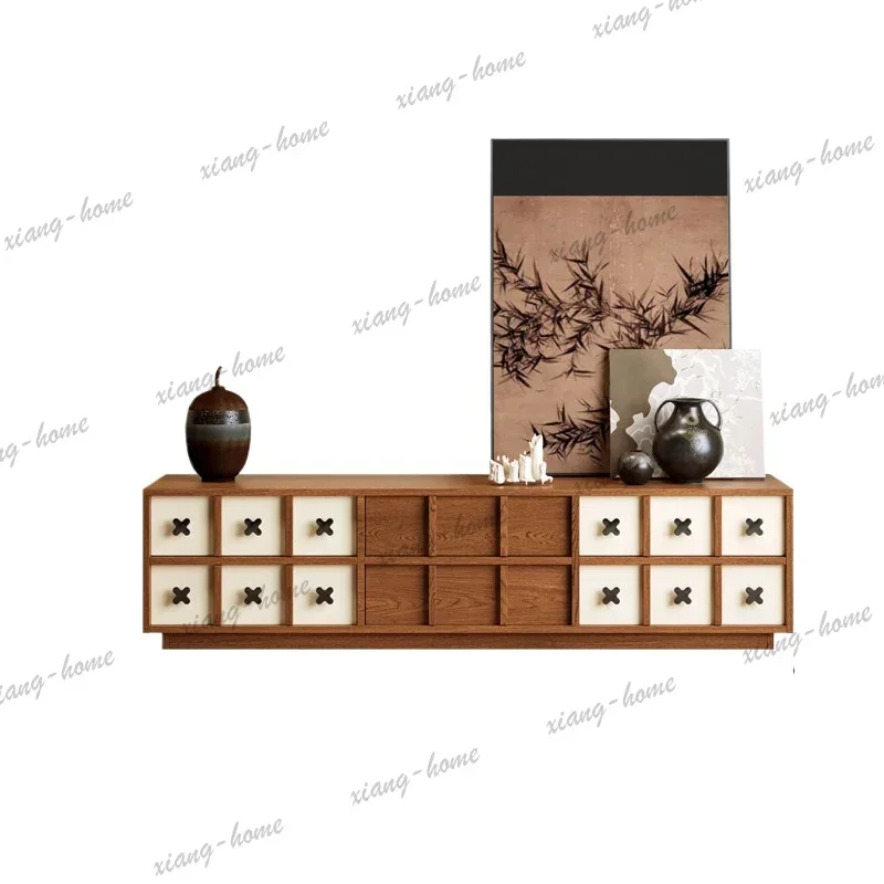 Classic Sideboard TV Stand Glamour Unique Style Media Console Collectable Fireplace Fernsehschrank Living Room Cabinet Furniture