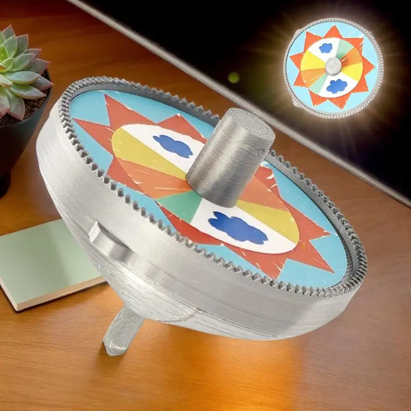 For gonggi Rotating Top Toy Korean Folk Game 3D Printed Desktop Gyroscope Activities Educational Thrilling Strategy Game