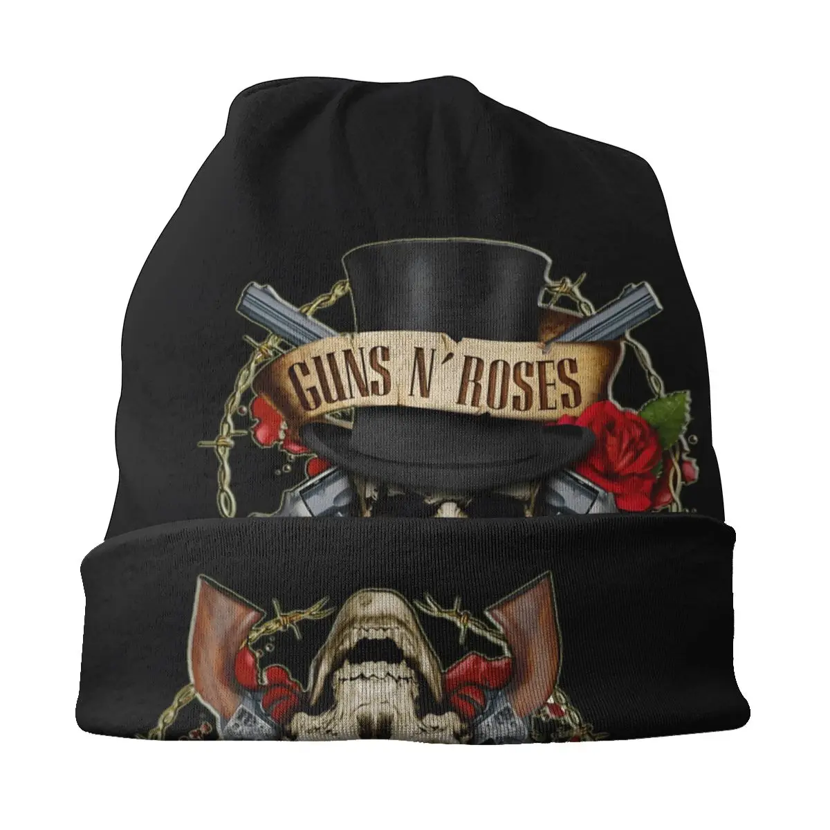 Guns N Roses Washed Thin Bonnet Cycling Casual Beanies Protection Men Women Hats