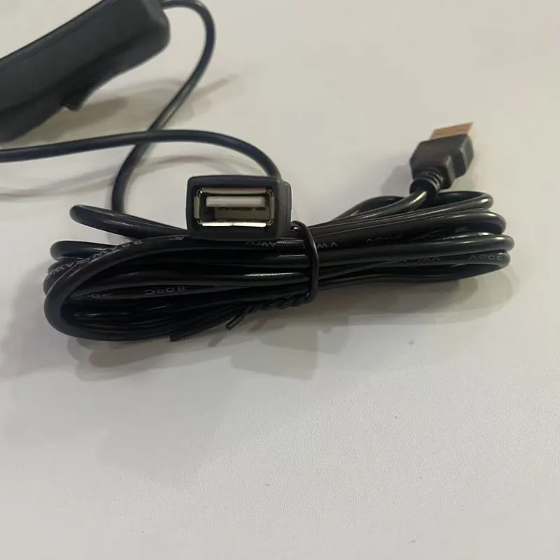 USB Cable With Switch ON/OFF 2Meters Length USB Extension Cable Toggle for USB Lamp Fan Power Supply