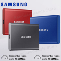 SAMSUNG External SSD T7 Solid State Drive 500G 1TB 2TB Up to 1050MB/s NVMe Portable SSD For Gaming Laptop Professional Hard Disk