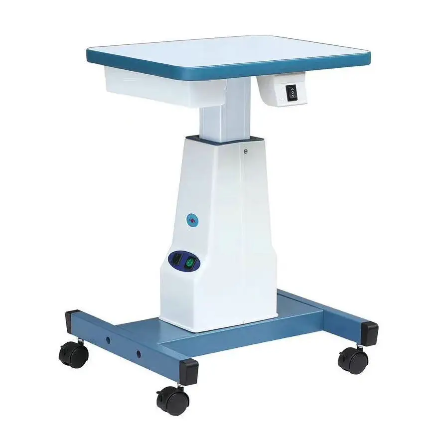 

Ophthalmic Lifting Motorized Table Computer Optometry Lifting Table 3AD Slit Lamp Curvature Tonometer Wheels Electric Glasses