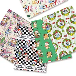 Bluey fabric 140x50CM Cartoon cotton fabric Patchwork Tissue Kid Home Textile Sewing Doll Dress Curtain Polyester cotton Fabric