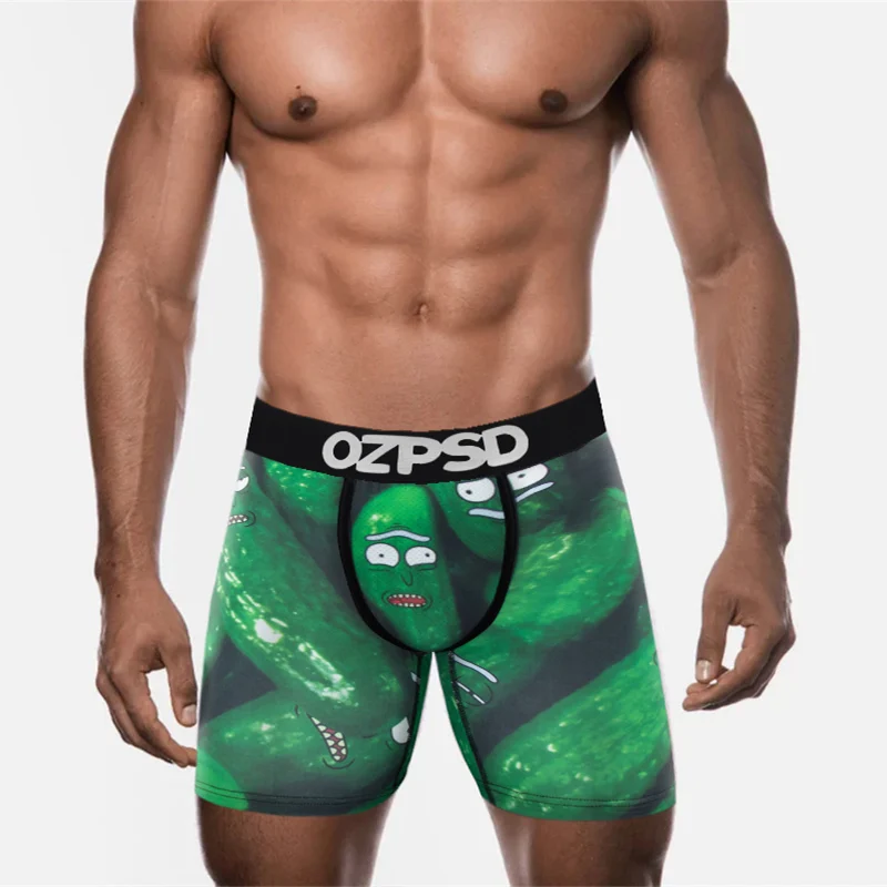 Сексуальное мужское нижнее белье OZPSD, боксеры, мужские трусы, нижнее белье, мужские трусы, шорты-боксеры, дышащие мужские боксеры с принтом