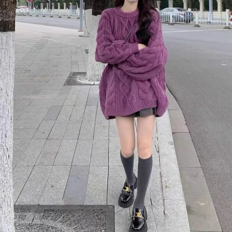 

2024 New Women's Knitted Sweater Autumn and Winter Sweater Women's Pullovers