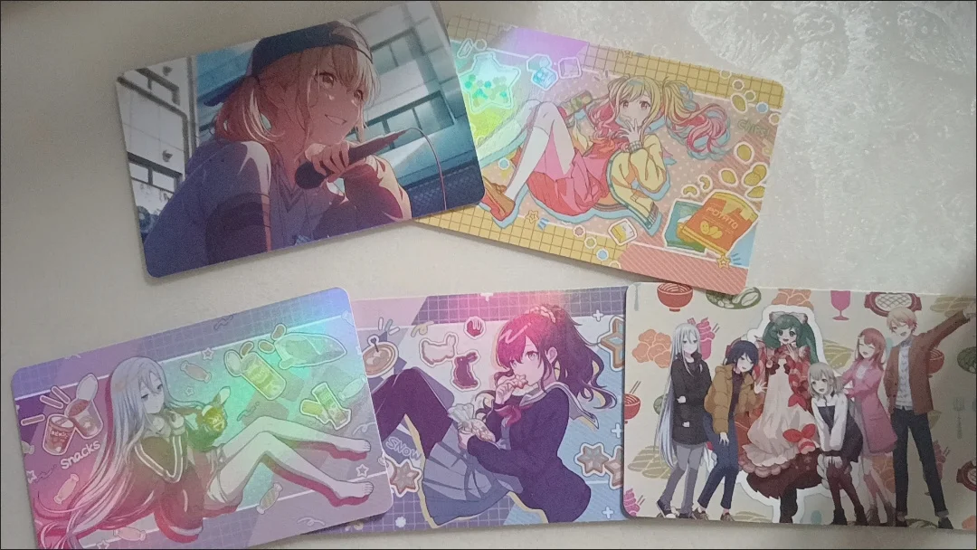 96 sztuk/zestaw Lomo Card Project Sekai kompletny zestaw Anime karta laserowa Cosplay zaokrąglone rogi prezent na boże narodzenie