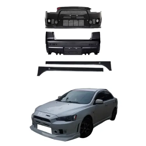 Mitsubishi Lancer-ex 2009-2015 B 타입 바디 키트, Pp 애프터마켓 부품, 전면 후면 범퍼, 사이드 스커트 포함