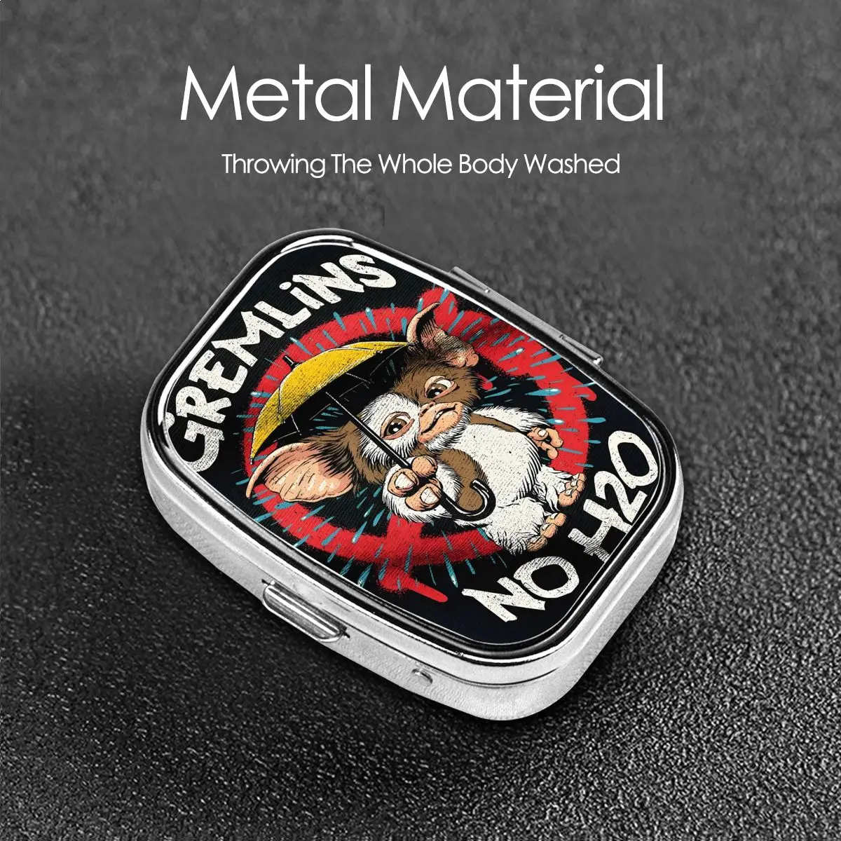 G-Gremlinses السفر منظم حبوب Mogwai الوحش الرعب الرجعية الخيال العلمي صندوق دواء حبة صندوق الخائن صندوق تخزين لمحفظة جيوب