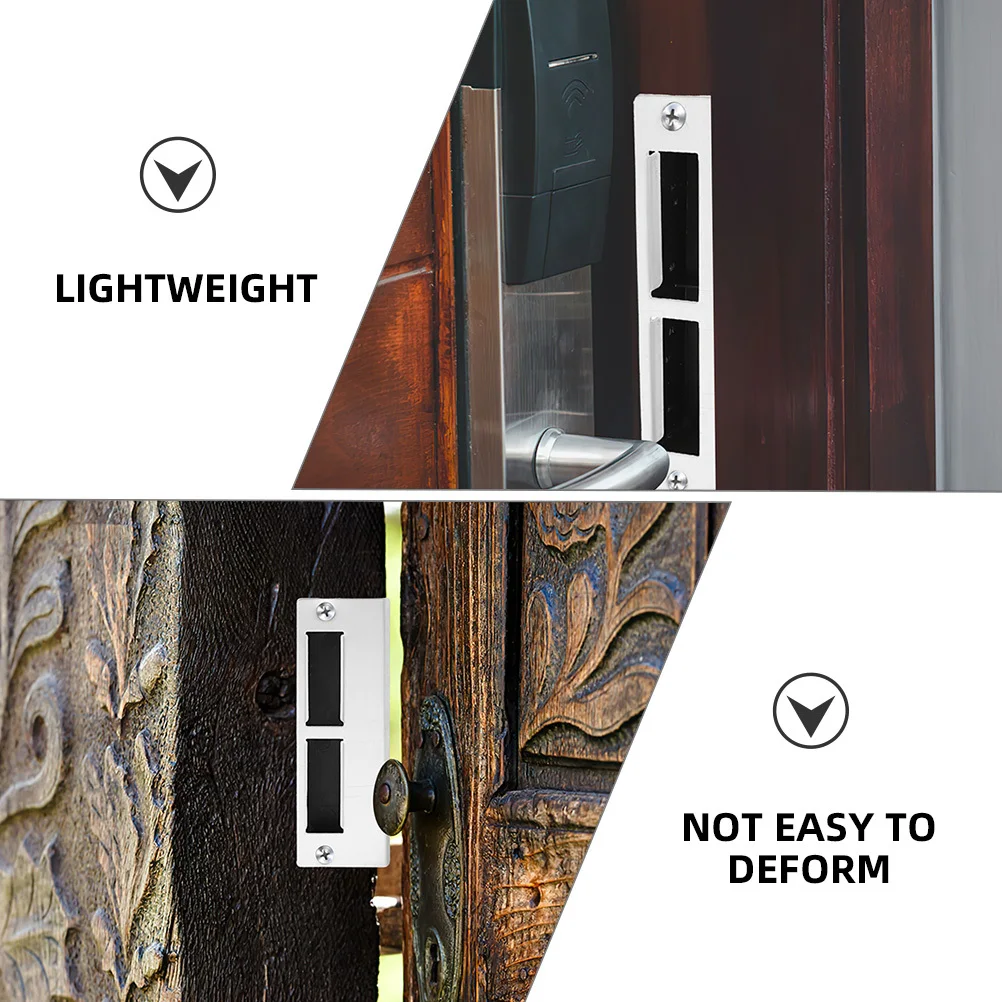 2 set Ball Lock Accessories Deadbolt Strike Plate Heavy Duty Door Reinforcement Kit For Residential Commercial Door Striker