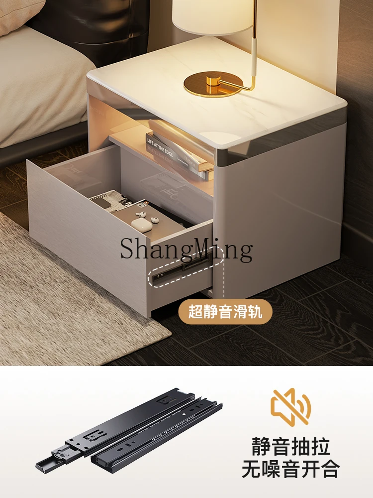ZYY미니멀리스트 침대 협탁 침실 고급 대리석 수납 협탁 가정용 협탁