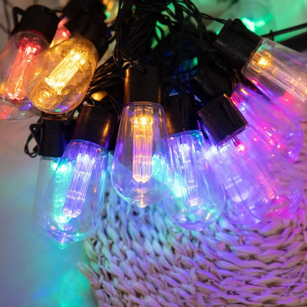 Christmas decoration LED light string new waterproof courtyard garden layout camping decoration retro nostalgic atmosphere light