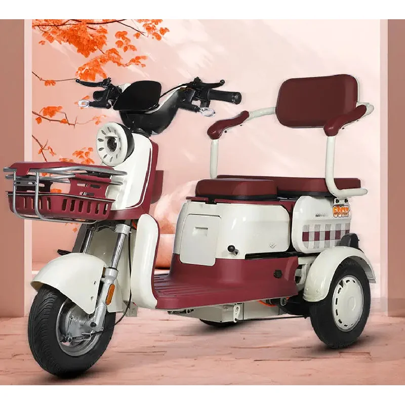 

Custom Aluminium 600W 48V Electric Trike Open-Top Portable for Adult Electric Passenger Tricycle