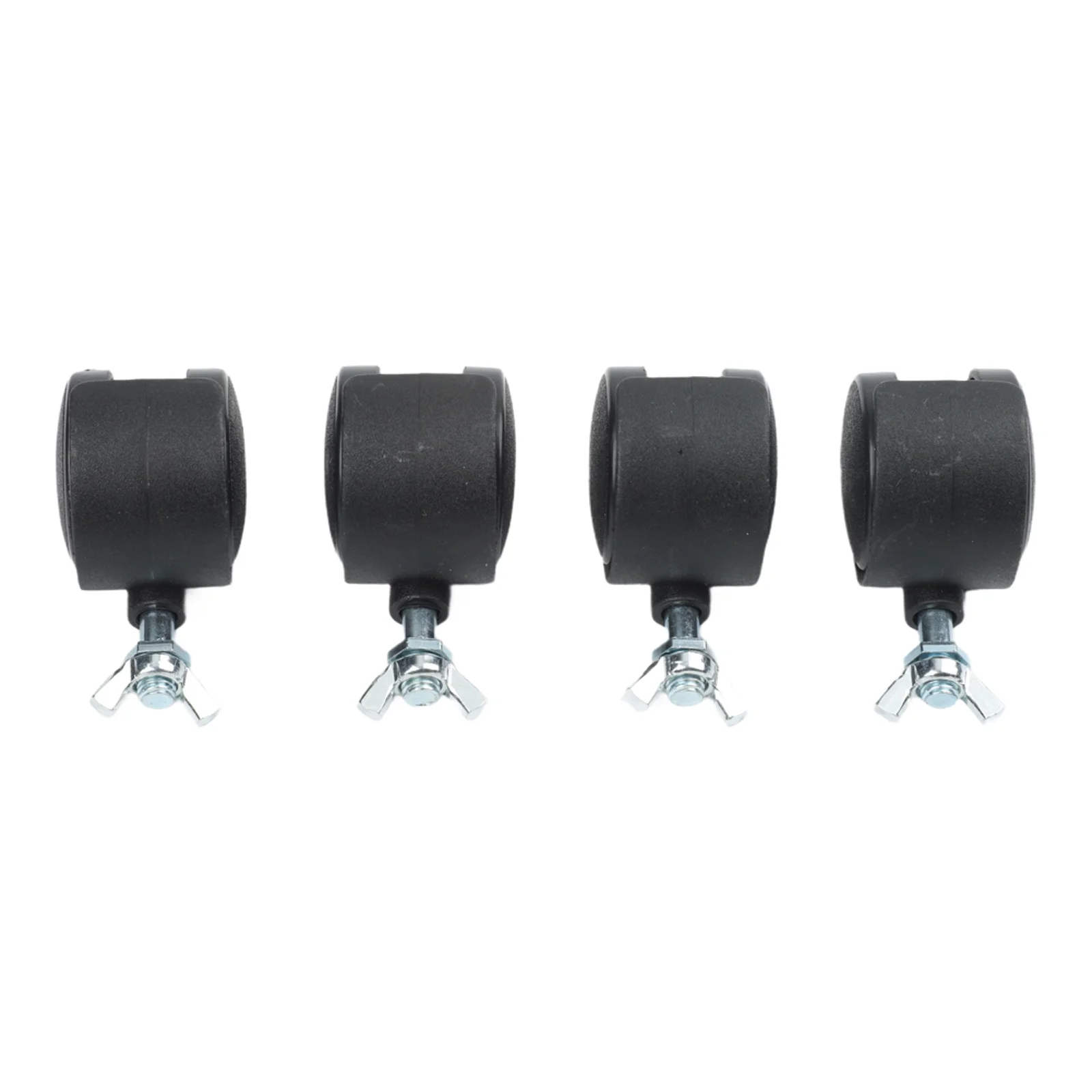 4PCS 8mm Thread Electric Oil Heater Caster Wheels 1.5 Inch PU Plastic Replacement Casters For Home Heating Appliance Mobility