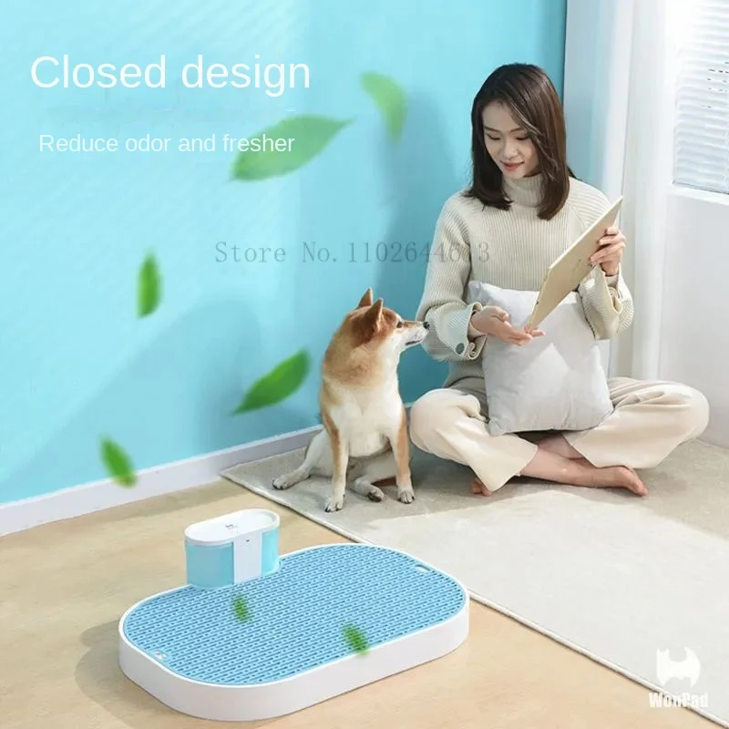 

Smart Toilet For Dogs Dog Pet Dog Products Accessories Automatic Tray Pet Loo Hygienic Indoor Use Puppy Training Pad Easier Clea
