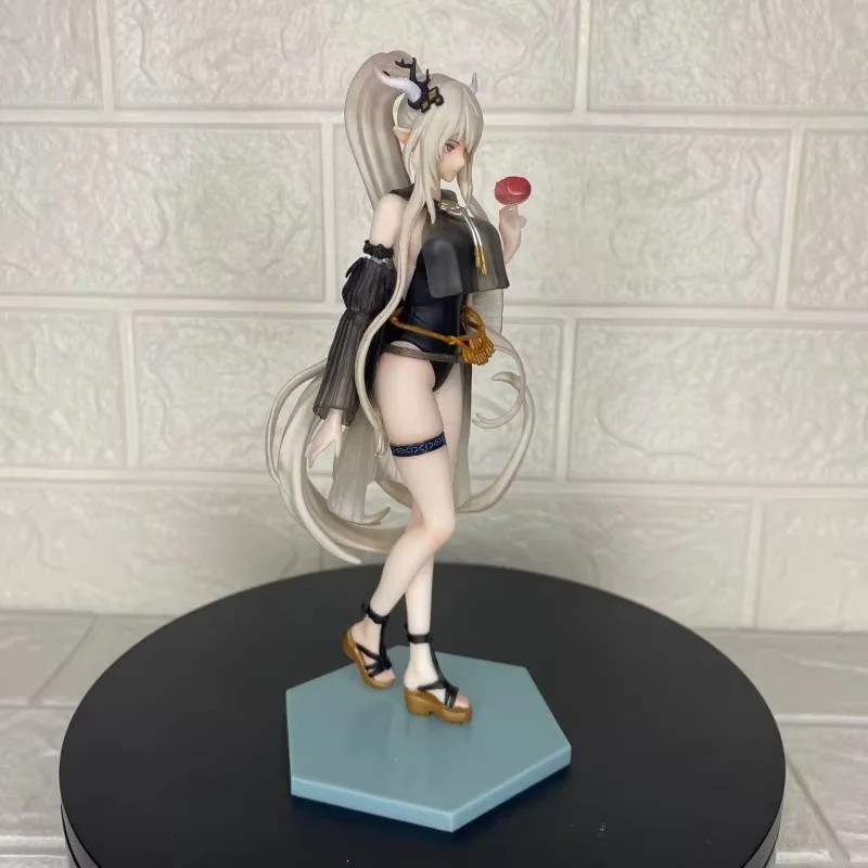 Arknights brilhando verão maiô figura de ação anime colecionável com ornamentos feitos à mão elemento secundário limite brinquedo