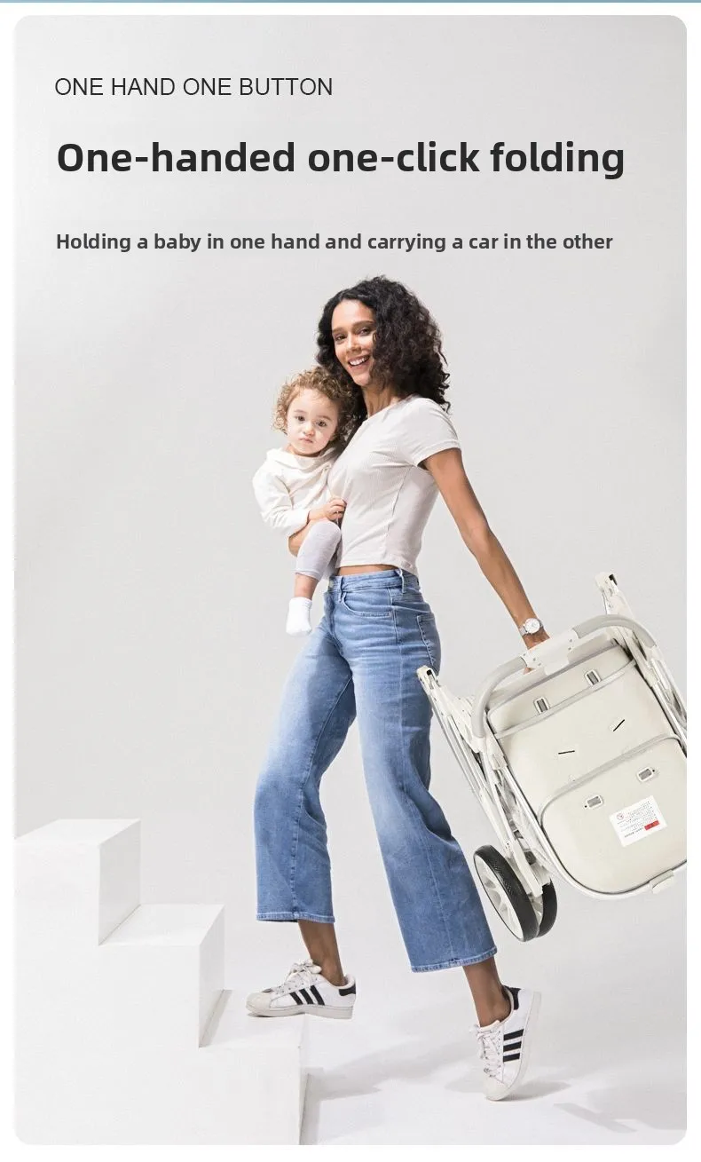 Twin strollers Multifunctional Sit lie down light and portable for travel