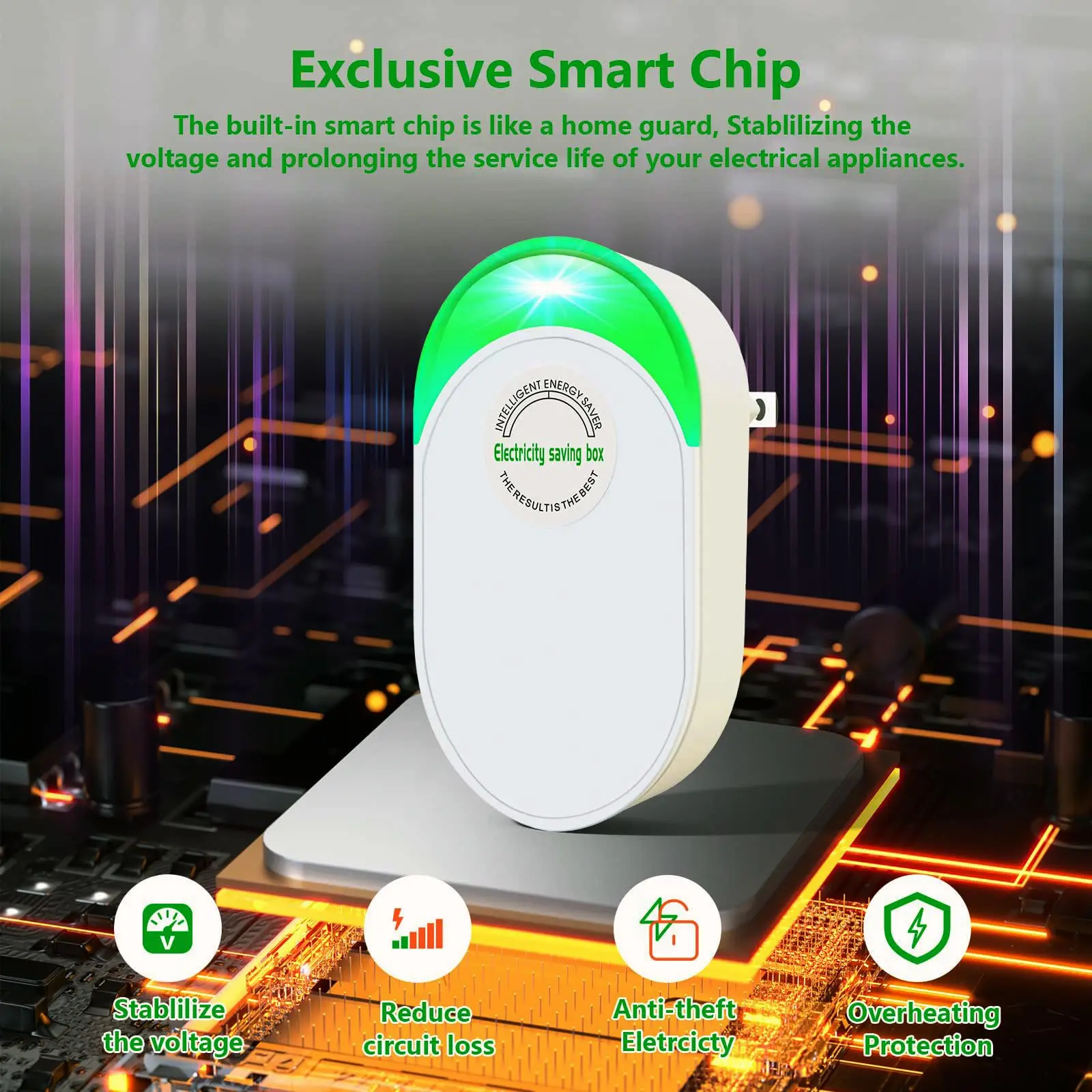 Smart Power Saver Whole House Energy Saving Box 30 KW Electricity Saving Box Household 90V-250V US/EU/UK Plug Power Energy Saver