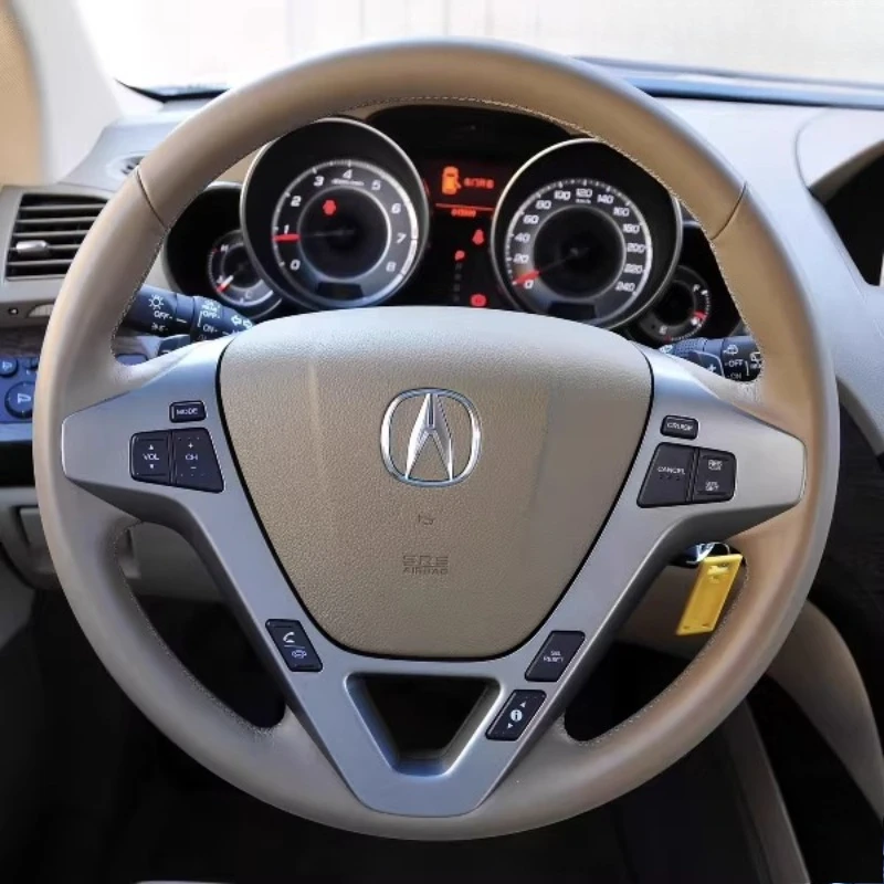 For Acura MDX 2007-2013 Hand Stitched Genuine Leather non-slip Car Steering Wheel Cover