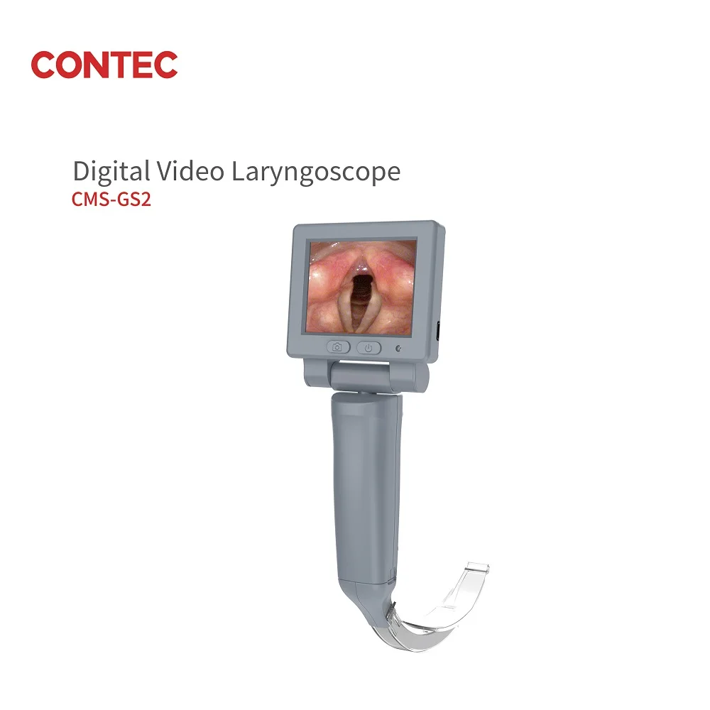 

CONTEC CMS-GS2 Digital Video Reusable Laryngoscope Safety Fast Machin LCD Color Screen Used Hospital Clinic