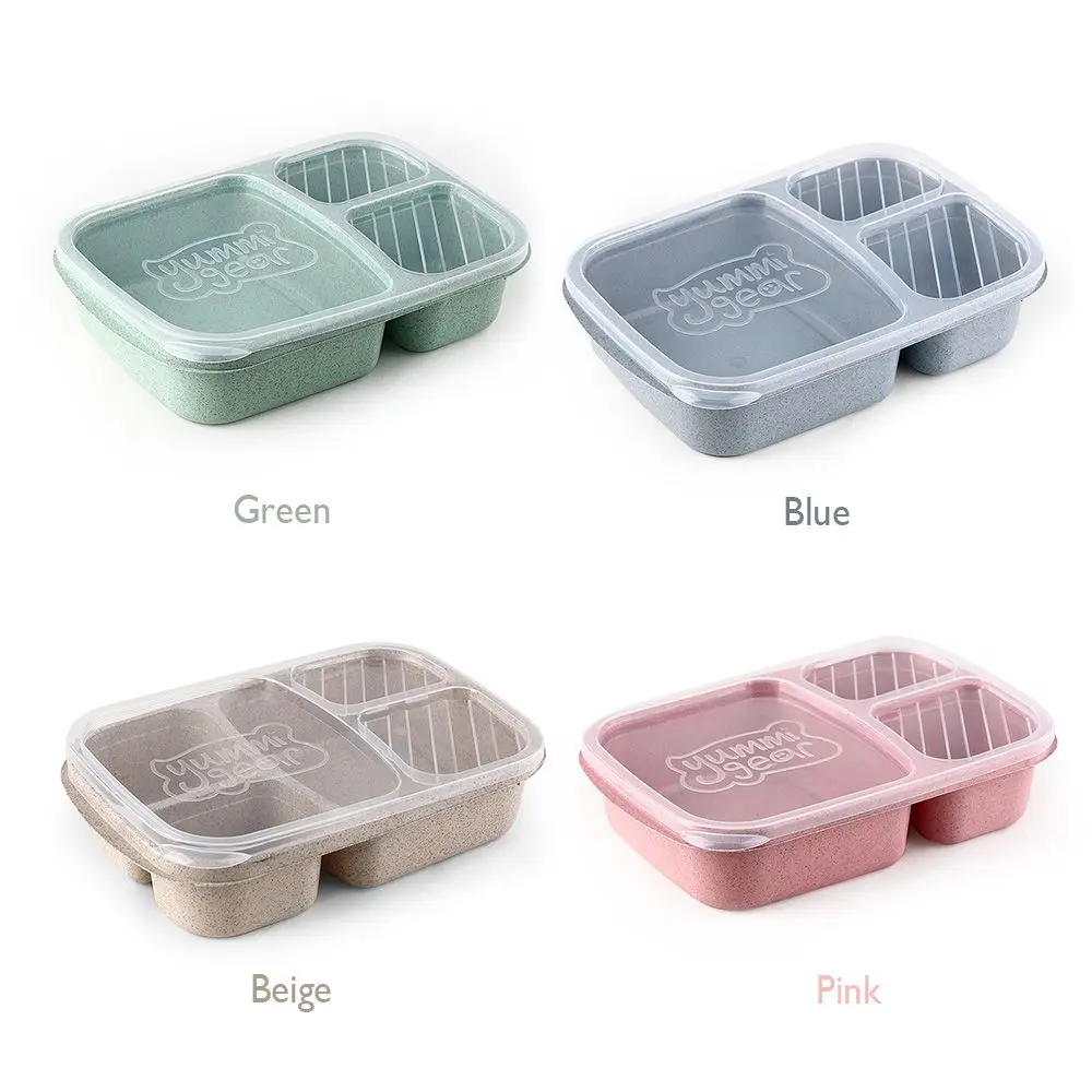 Durable Dinnerware Compartmentalized Lunchbox Food Fruit Container Lunch Box Picnic Storage Boxs